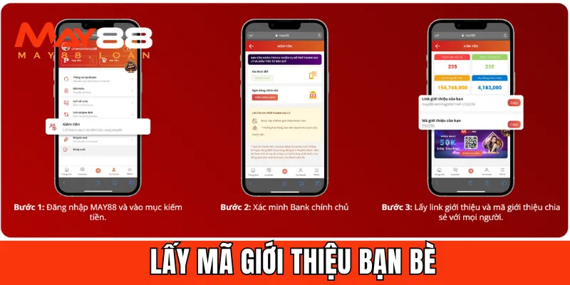 3 bước kích hoạt và nhận mã giới thiệu