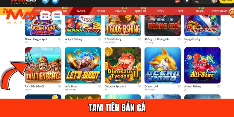 Tam tiên bắn cá