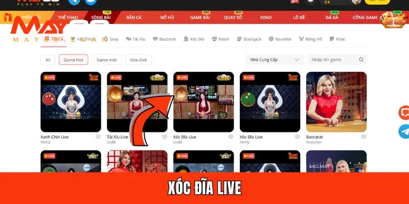 Xóc đĩa live